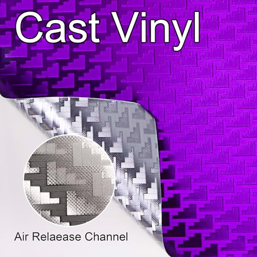 Image of Lypumso Plating Chrome Purple Vinyl Wrap Film, Mirror-Like Gloss Finish for Car, Motorcycle | Easy DIY Install & Air Release | Removable No Residue 1ft x 10ft