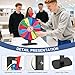 Retbtnm 12 Inch Prize Wheel, 14 Slots Spinning Wheel for Prizes, Heavy Duty Base Spinner for Explosive Classroom, Birthday Moments, Parties