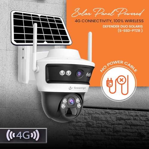 Image of Secureye 4G /5G Dual Lens Solar CCTV Camera -Solaris