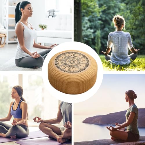 Pouf extérieur tressé effet rotin pour chaise de jardin - 6
