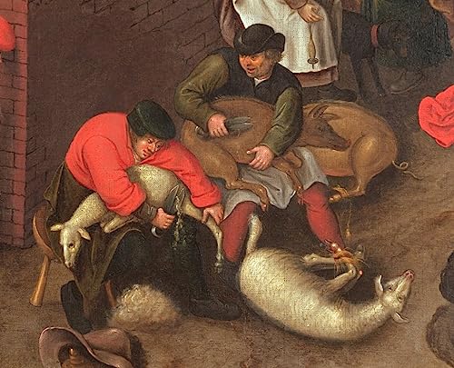 Toile Nordique Pieter Brueghel le Jeune 60x90cm pour décoration de chambre élégante