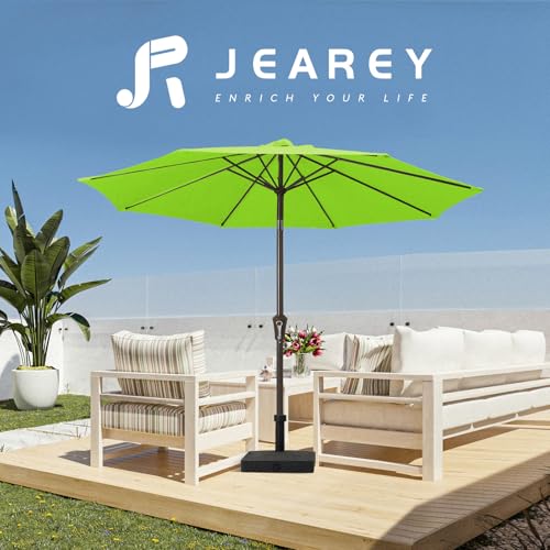 Image of JEAREY 10FT Outdoor Patio Umbrella, Market Umbrella, Apple Green
