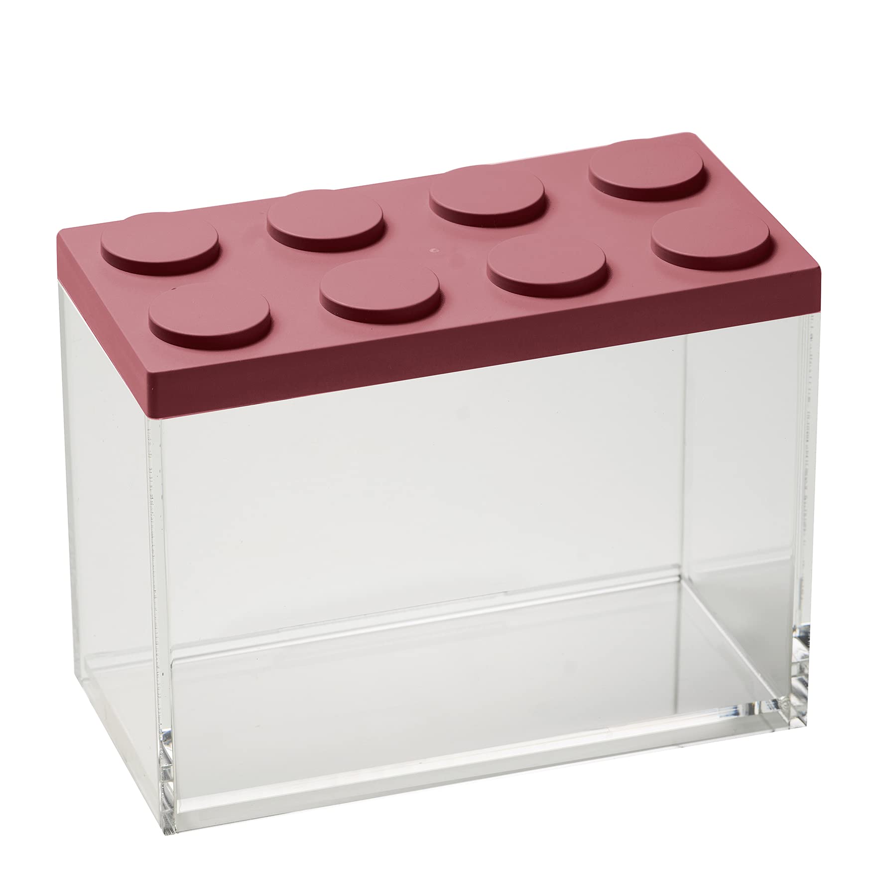 omada Design Brickstore, Brick-shaped container, 67.6 oz Capacity, 3.9x7.9x6.1 inch Canister, With All The Pieces Stackable Together