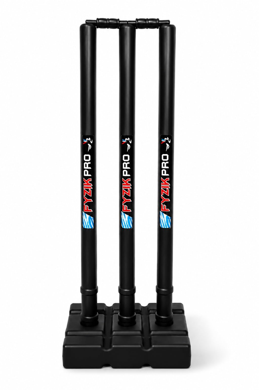 Cricket Stumps with Stand Cricket Kit Plastic Wickets for Cricket Standard Wickets for Cricket Ground, Match, Tournament Stump with Stand & Bails-Plastic Wickets Set-picture-51