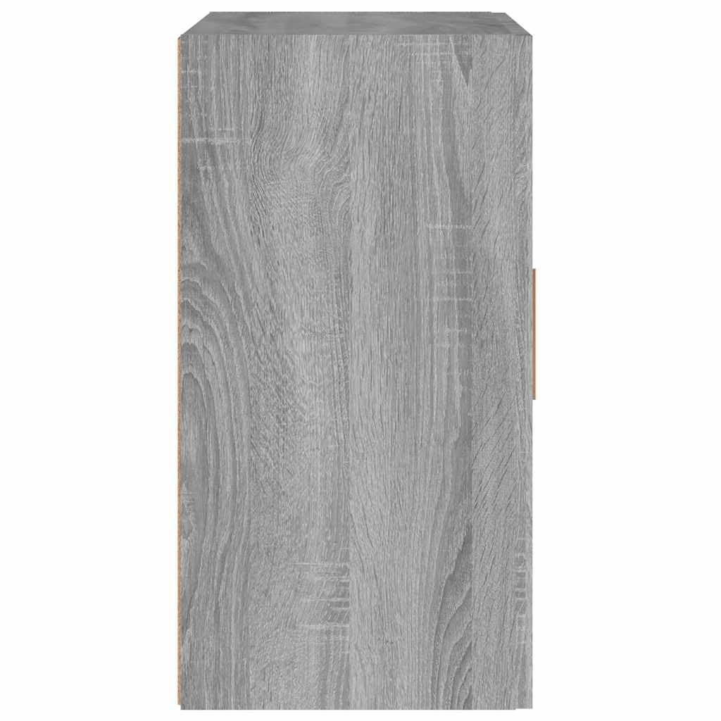 Sonoma szafka ścienna, szara, 60 x 30 x 60 cm, materiał drewnopochodny, regał ścienny, miejsce do przechowywania, wielofunkcyjna do salonu, sypialni, korytarza