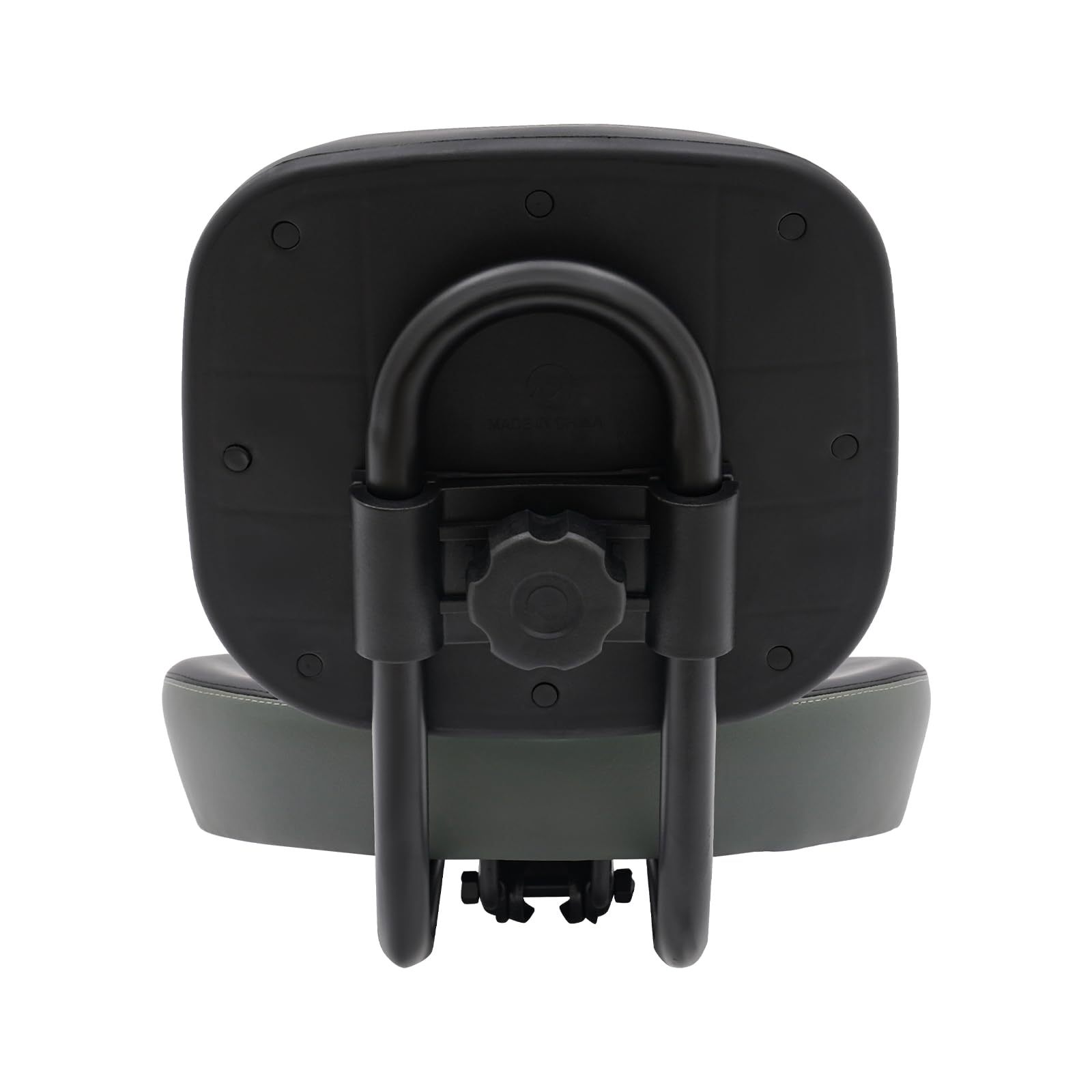 Sillín de bicicleta con respaldo, asiento ergonómico de triciclo ajustable, cómodo asiento de bicicleta para adultos y mayores, ancho 33 cm, cojín con ventilación, hasta 100 kg, color negro y gris