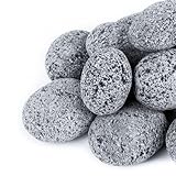 GASPRO 10lb Large Lava Rocks for Fire Pit, 3-5 Inch Natural Lava Stones for Fireplaces with Propane and Natural Gas