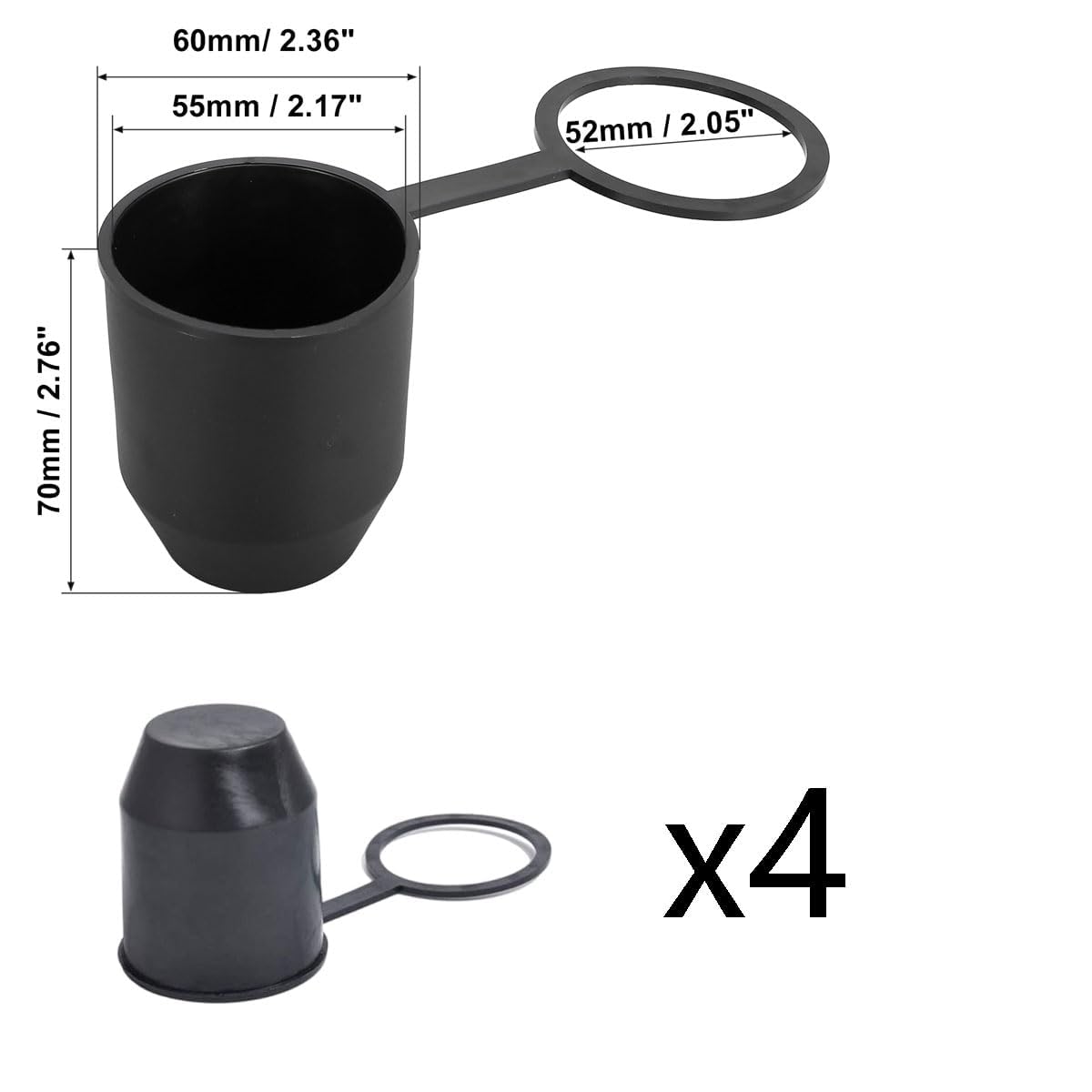 Copricocco Per Gancio Di Traino Da 50 Mm - Protezione In ABS Cromato Per SUV E Rimorchi - Foto 13