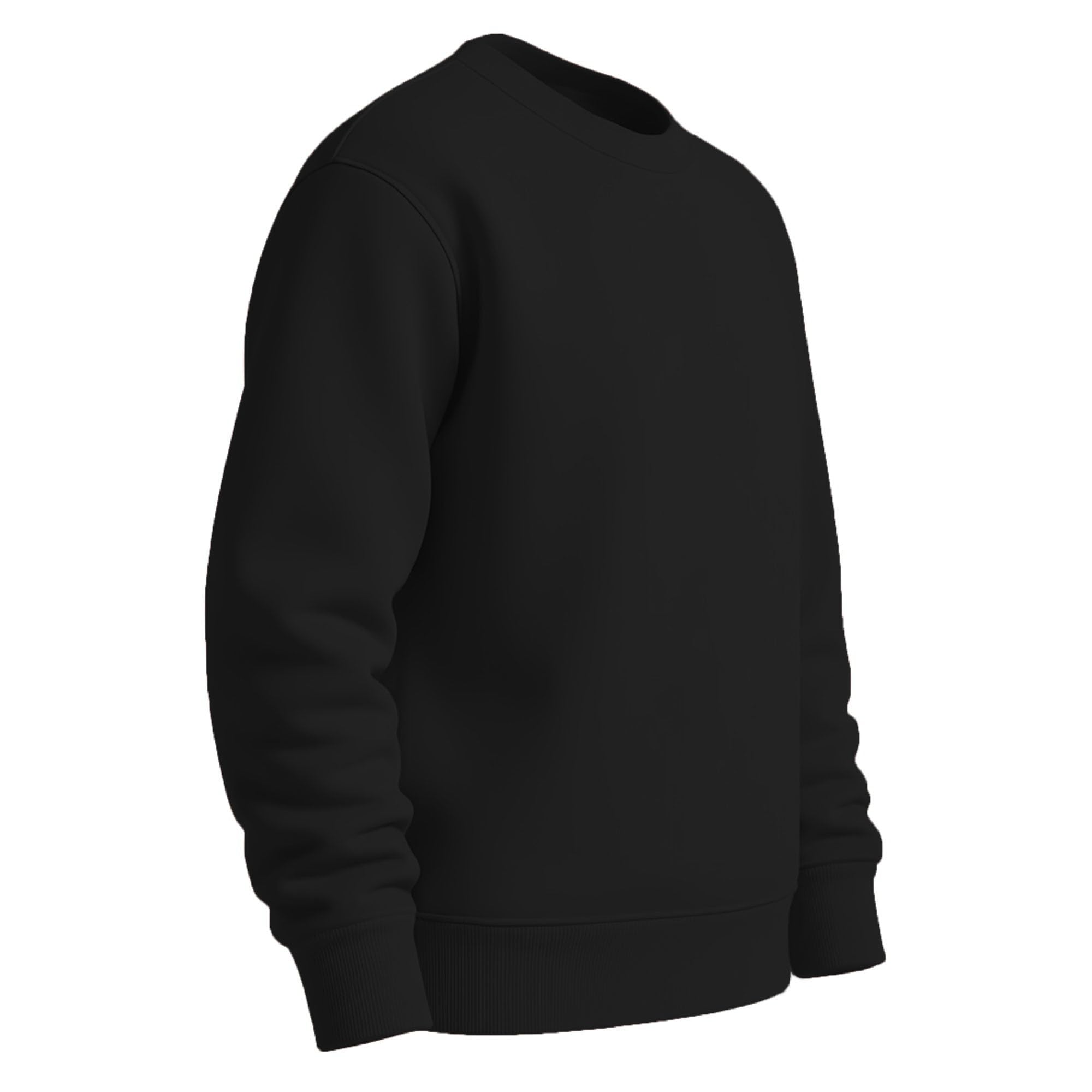 THE BLAZZE Girl’s Fleece Stretchable Full Sleeves Sweatshirt Regular Fit Round Neck Casual Winterwear for Kids and Girls VBG14 7800 28 BLK 2