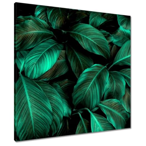 Toile decoration murale turquoise 60x60 cm pour sublimer votre chambre