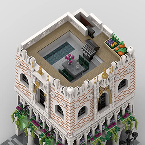 ITop Haus Bausteine Bausatz, MOC-59639 Architektur Modell, 4993 Teile Klemmbausteine Kompatibel mit Lego – Bild 4