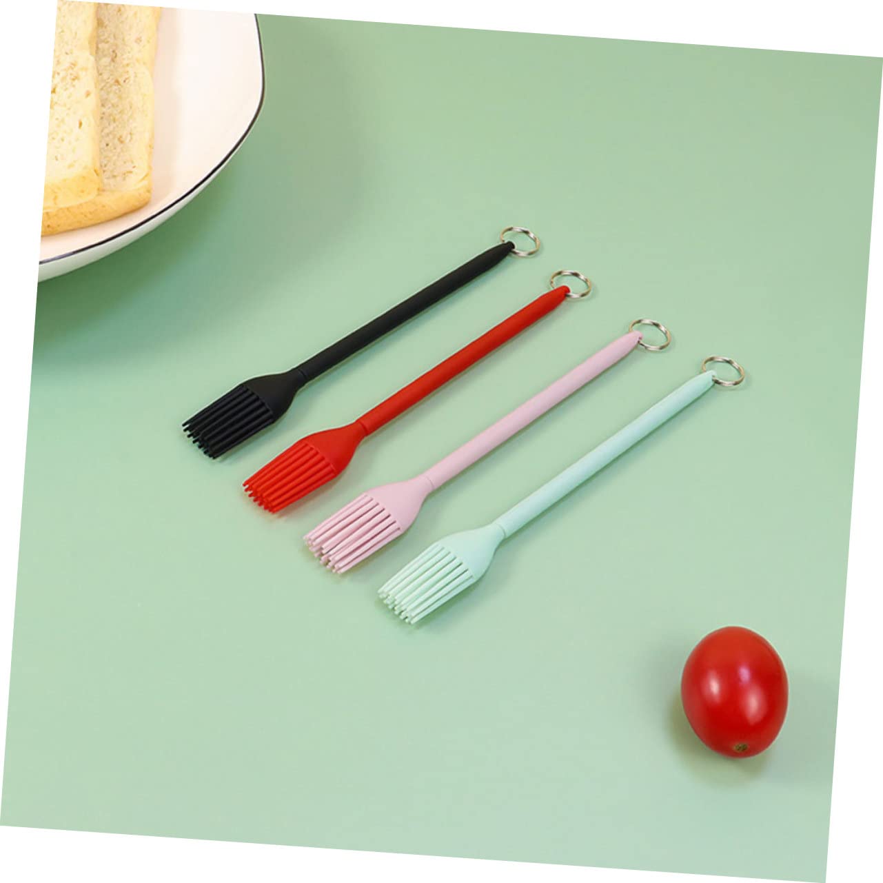 HEMOTON 20pezzi Pennelli Silicone Estensibili Per e Salsa Pennelli Per Barbecue e Vivaci Strumento Portatile Per Cottura e Grigliate Manico Ergonomico e Facile Da Riporre