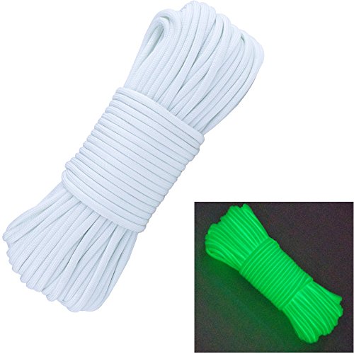 Paracorde 550lb Zesty Phosphorescente – 21 Brins pour Utilité Extérieure Nocturne