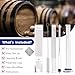 Hydrometer Alcohol Meter Kit, Hydrometer Alcohol 0-200 Proof & Tralle with Hydrometer Test Jar, Alcohol Proof Tester Hydrometer, Alcohol Tester for Liquor, Distilling Moonshine Alcoholmeter