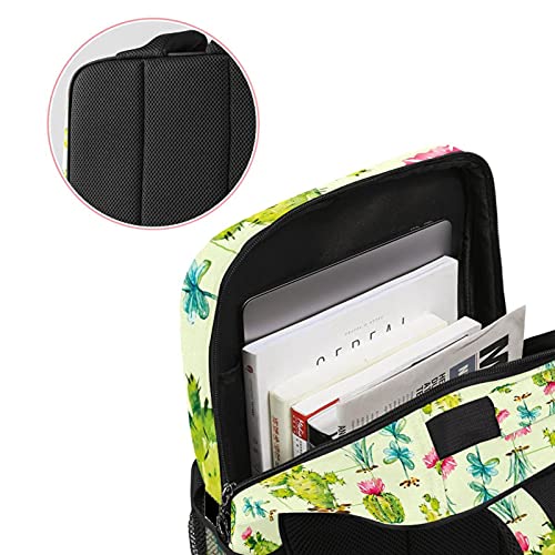 Sac à dos ordinateur portable avec motif cactus vert original - 3