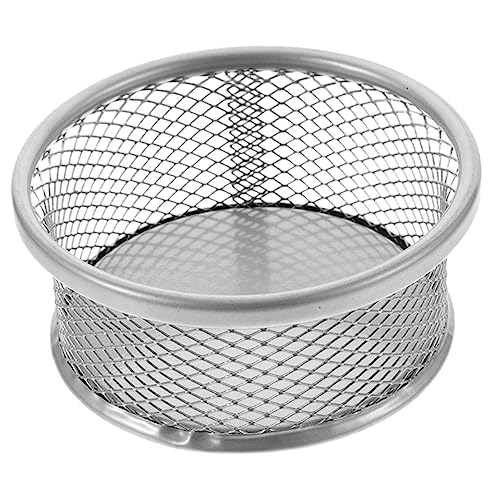 IWOWHERO Mesh Paperclip Holder for Desk and Stylish Wire Organizer for Office Supplies for Storing Paper Clips Bands and Binders present for Home Office