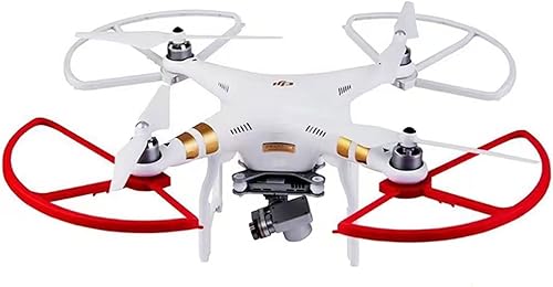 Miniatura 5 de Protector de hélice ZZHXSM - Juego de 1 protector de hélice roja y blanca para DJI Phantom 3, accesorios anticolisión, cuchillas protectoras