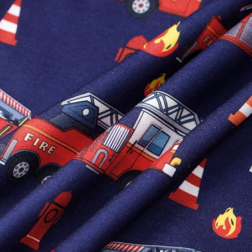 Image of Akyzic Boys Sweatshirts Cotton Long Sleeve Crewneck Pullover Toddler Kids Winter Warm Shirt Sweater Tops 3t-8t