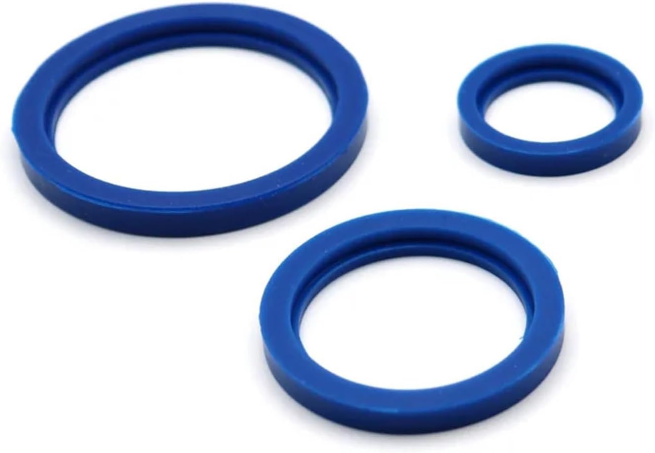 5/10Pcs Sanitary Union Blue Silicon Seal Flar Gasket Ring Washer 19/25/32/38/51/63/76/89/102mm(10 PCS,102mm)