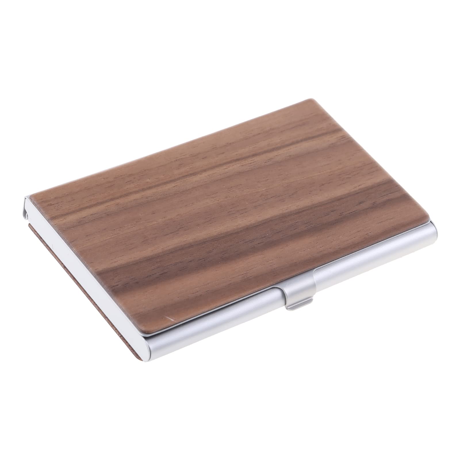 Msioytog A Professional Wood Business Card Holder Pocket For Case For Carrier Wood Stand