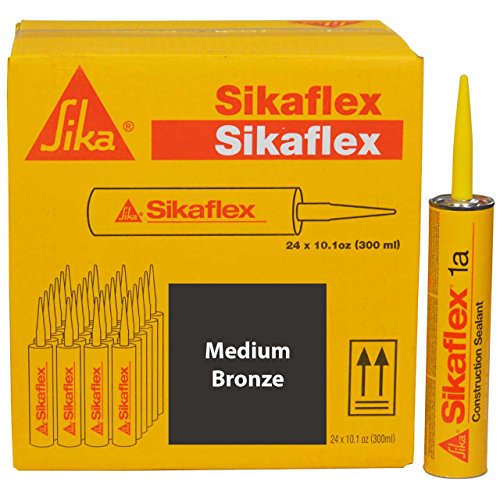 Sikaflex 1A Polyurethane Premium Grade High Performance Elastomeric Sealant, 10.3 fl oz Capacity, Medium Bronze, 24 Tubes (Full Case)