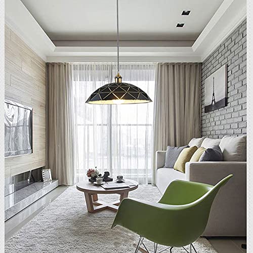 Suspension industrielle blanche cordon ajustable style rétro - 5