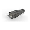Nead Rubber Grounded Male Plug 4001 | 16A 220-230V | 2P+Soil | Industrial Durable Plug | Domestic Production