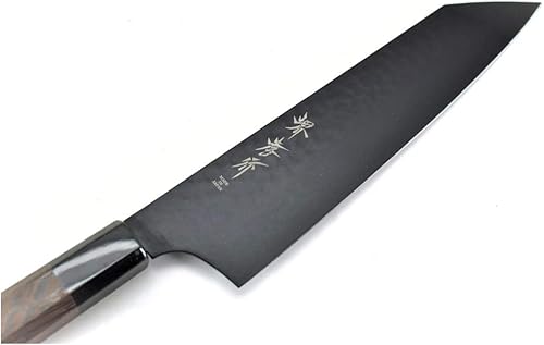 Miniatura 5 de Sakai Takayuki /KUROKAGE Series VG-10 Kengata Gyuto (Cuchillo de Chef) 190 mm/7.5" Negro
