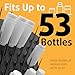 Bottle Drying Rack Kitchen Organizer, Wall Mounted Commercial Dryer for Squeeze Sauce Bottles Glassware, Lab Drying Racks, Test Tube Holder, Sink Drain Rack (53 Pegs)