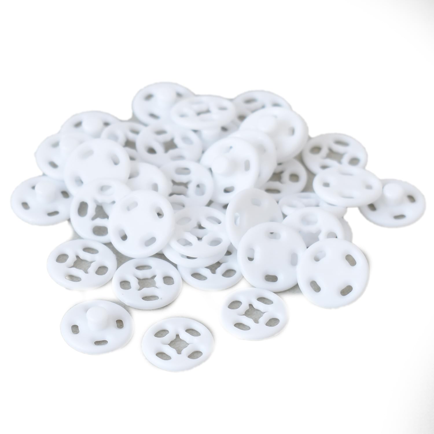 Amazon.co.jp: 縫付 プラスナップ 20組 プラスチックボタン スナップ