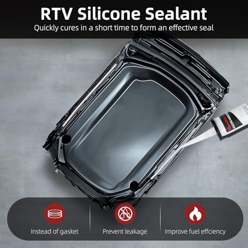 Realth Silicone Gasket for Automobile, Black, 1 Pack-368g - Image 4