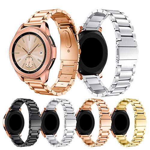 Bracelet 20mm libération rapide en acier solide pour montre Active 2