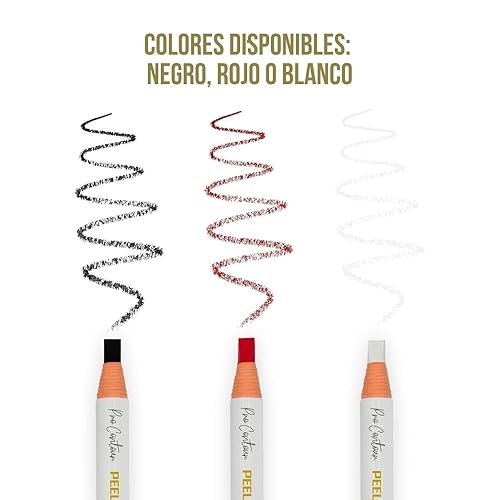 Miniatura 4 de BRAWNA 3 lápices de mapeo PMU para microblading de cejas, rubor de labios y medición de cejas