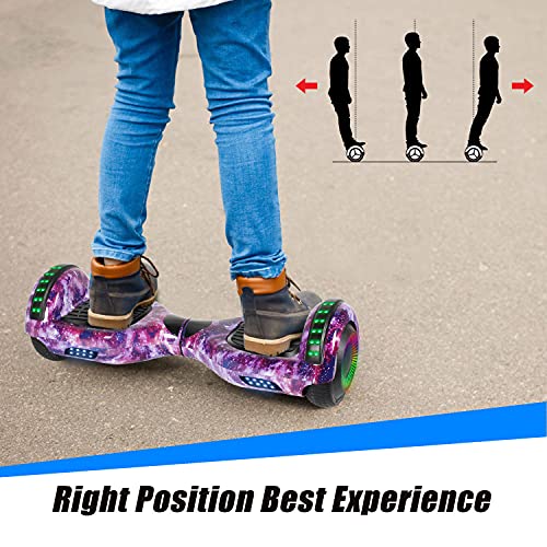 Image of FLYING-ANT Self Balancing Scooter, 6.5 inch Two-Wheel with Bluetooth and Flashing LED Lights