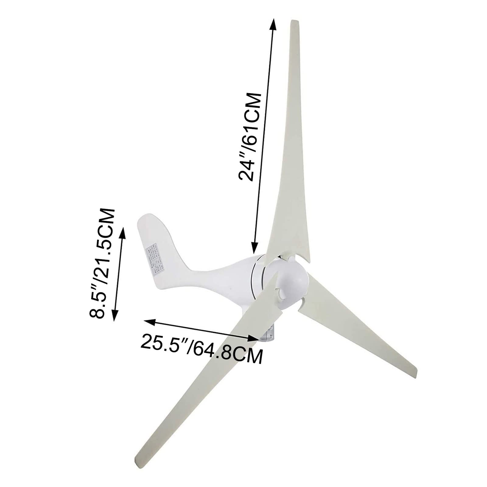 Générateur éolienne 400W moulin à vent domestique portable avec contrôleur de charge