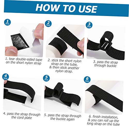 Yardwe 2 Stück Schwimmbad-Verpackung Autogebundene Nylon-Gurtbänder Solar-Abdeckungsrollen-Set Solar-Abdeckungsrolle Deckengurt Pool-Abdeckungsrollen Für Eingelassene Pools – Bild 10