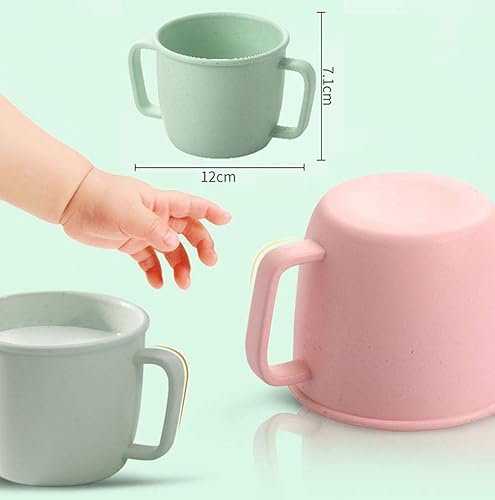 Miniatura 2 de Tazas de fibra de bambú de tamaño pequeño de 7.8 fl oz para adultos y niños, juego de 4 tazas irrompibles para agua, leche, jugo, té