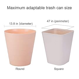 60 Count 8 Gallon Drawstring Trash Bags-0.79 Mil Ultra Strong Medium Trash Can Liners for Kitchen/Office,Unscented White Garbage Bags