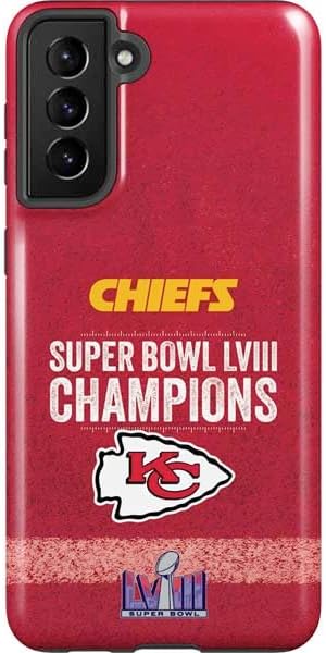 Skinit Pro Phone Case Compatible with Galaxy S21 FE - Officially Licensed NFL Kansas City Chiefs Red Blast Design