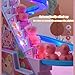 RCOOS Pink Pig Climbing Toy Set Electric Light Slide Climbing Toys for Automatic Stairs,Playful Santa Race Game Christmas Roller Climbing Toys with LED Light and Music for Toddlers Boys Girls