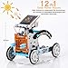 GARUNK Solar Robot Kit Learning & Educational Toys for Kids, 12 in 1 STEM Toys, Solar Power Science Building Kit DIY Robotics Set, Science, Technology, Math Skills - Moves on Land & Water