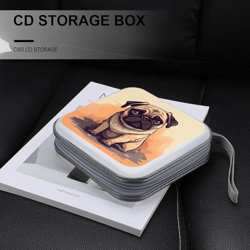 Étui CD rigide antichoc capacité 40 DVD étanche à la poussière - 6