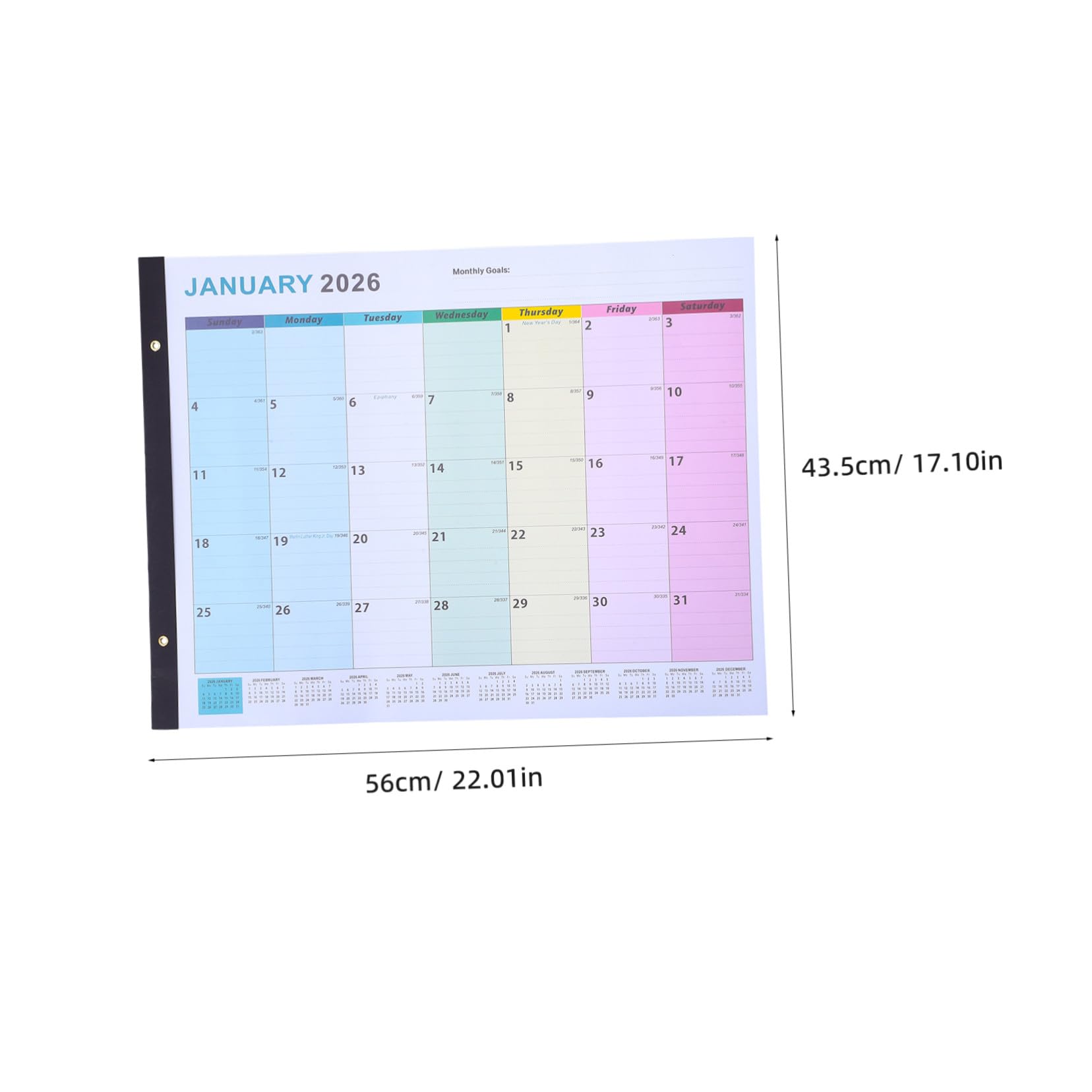 Calendario Da Parete Per Mese Calendario Da Parete Mensile Grande