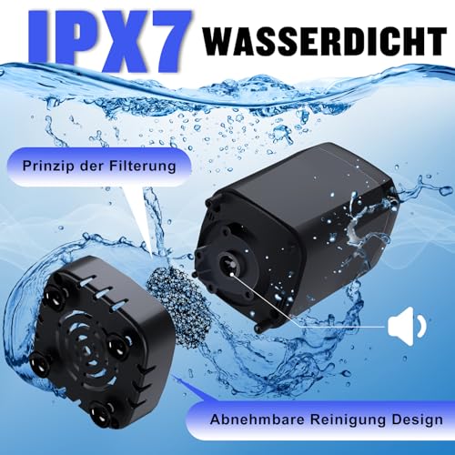 Campingdusche Tragbare, [6000mAh] Spopal Camping Dusche mit mit Pumpe und Temperaturanzeige… – Ansicht 6