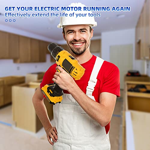 Carbon motor brush, 24Pcs Power Tool Replacement Parts 12 different specifications of carbons para are suitable for different types of carbon brush motors such as miter cutters, angle grinders