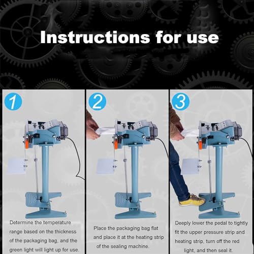 Machine scellage thermique à pédale automatique pour sachet aluminium 8mm