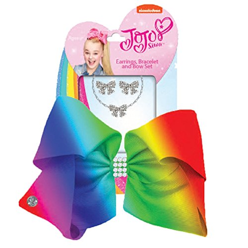 JoJo Siwa Girls Jojo Bow and Jewellery Set