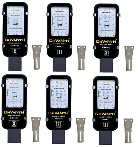 Image of DHVANTH LED 24 W Outdoor Waterproof Street Light with Osram LED, Aluminum Body, IP 65 Driver for Outdoor use. (Sun 24W P-6)