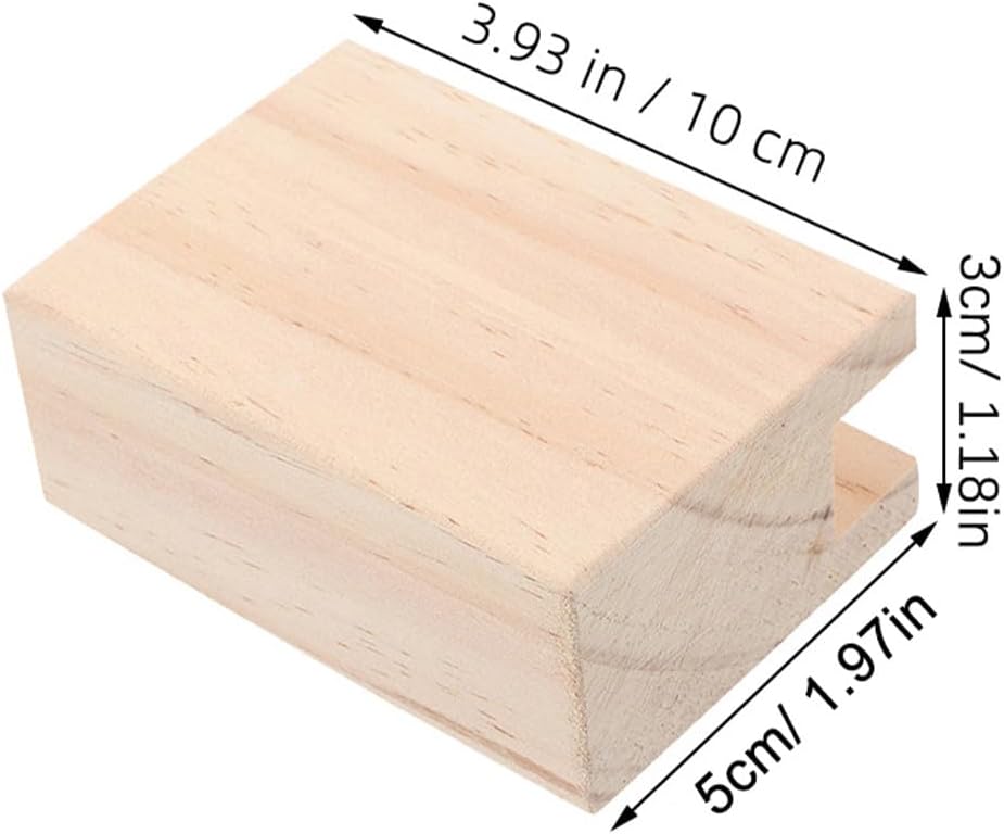 6pcs Bed Frame Lifters Extenders, Wood Furniture Risers for Couch, Desk, and Dresser, Table Height Extenders, Heavy Duty Lifter 1.2 Cm/0.47" Width Groove