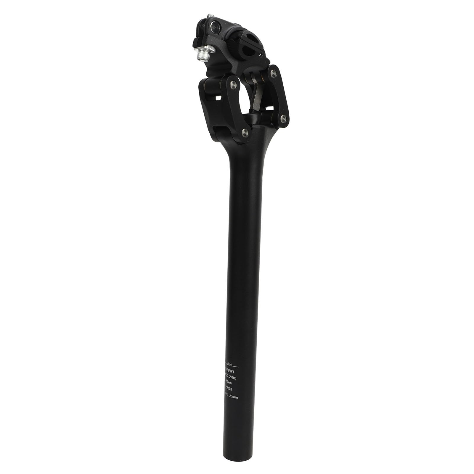 Changor Fahrrad-Sattelstütze, 27,2 Mm Aluminiumlegierung, Stoßdämpfendes Design für Komfortables Mountainbiken